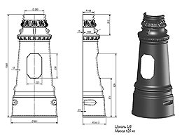 Цоколь для опоры освещения Ц-6