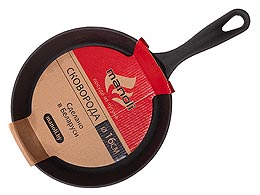 Сковорода из чугуна с литой ручкой без крышки