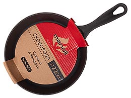 Сковорода из чугуна с литой ручкой без крышки