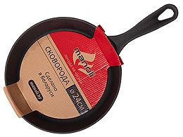 Сковорода из чугуна с литой ручкой без крышки 