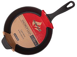 Сковорода из чугуна с литой ручкой без крышки 