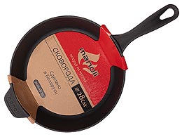 Сковорода из чугуна с литой ручкой без крышки